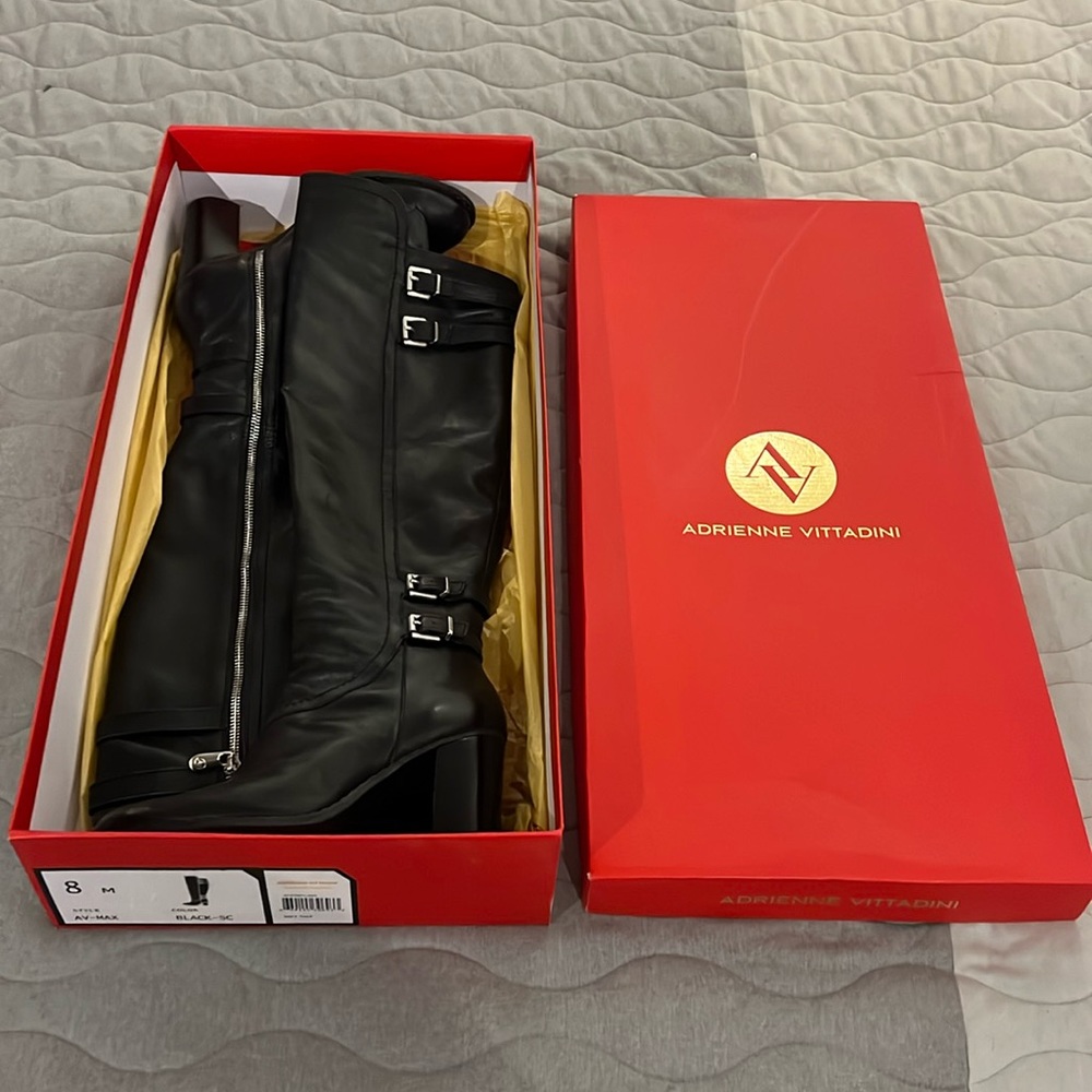 Adrienne Vittadini knee high boots with soft calf
